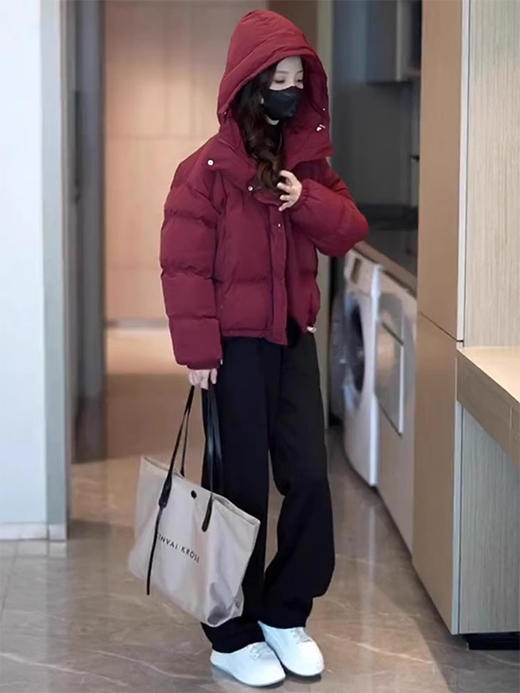 裁缝学苑AS595连帽短款羽绒服纸样女装外套新款百搭显瘦短上衣样板 商品图5