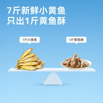 京东京造鲜来多香酥小黄鱼100g 即食海鲜黄鱼酥小鱼干孕妇高蛋白零食 /休闲食品 /海味零食 /鱼零食 商品图1