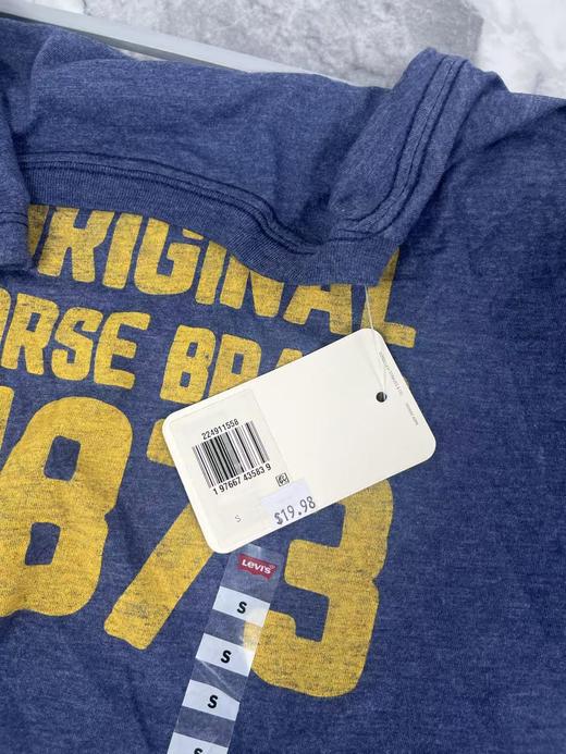 瑕疵Levi’s/李维斯 男士日常休闲印花/条纹圆领短袖T恤 商品图3