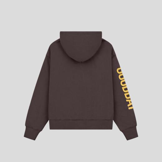 GOODBAI 学院组合logo印花撞色连帽抽绳宽松长袖卫衣 商品图4