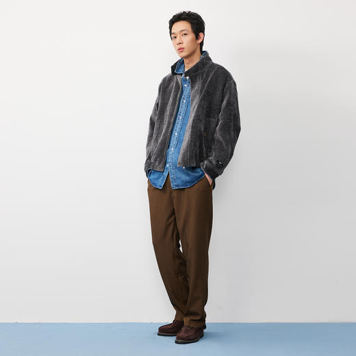  NPC潮牌树皮纹夹克外套男加厚保暖宽松上衣秋季上新NP58TJ27 商品图1