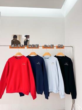 只有290件！付款减库存！ 男女同款！贸易部正单  始z鸟家emblem系列男士圆领抓绒卫衣 有机棉 ！！！非涤纶