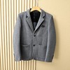 谱拉达PRADA2025秋冬季三角标商务休闲羊毛呢西服外套 商品缩略图2