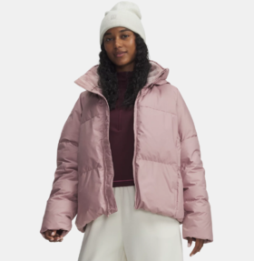 安德玛女子UA Limitless热冬系列700蓬短款鸭绒羽绒服6001001-673