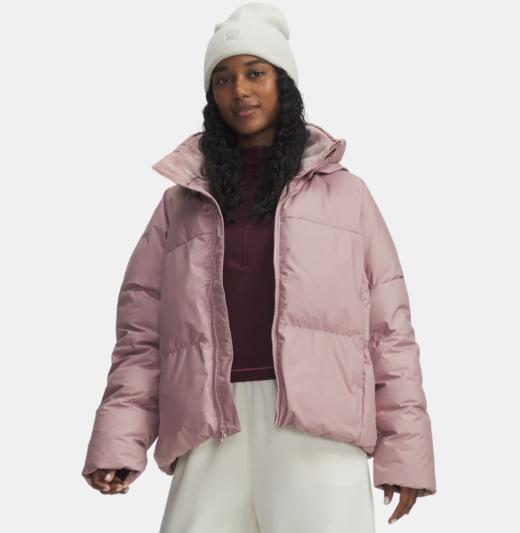 安德玛女子UA Limitless热冬系列700蓬短款鸭绒羽绒服6001001-673 商品图0