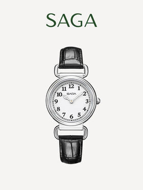 SAGA世家手表女轻奢小众正品经典小圆表石英防水真皮表