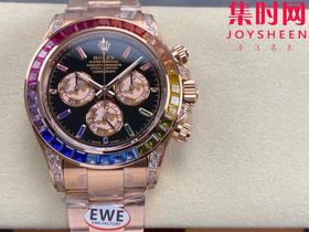 劳力士宇宙计型迪通拿计时系列 EWE迪通拿彩虹糖豆圈 玫金彩虹迪 男士腕表