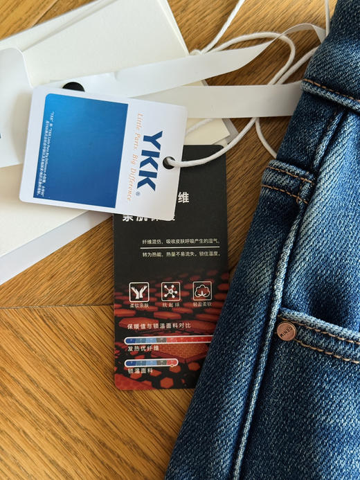 25秋冬--1条过冬+厚绒长腿抗风直筒牛仔裤【包邮+三天无理由退换】 商品图10