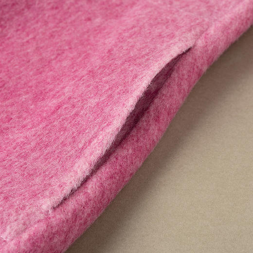 【林栖设计小店】（现货紧俏）绵羊毛双面呢紫色粉色国风新中式显瘦2025秋冬新款短款外套女T1954261 商品图11