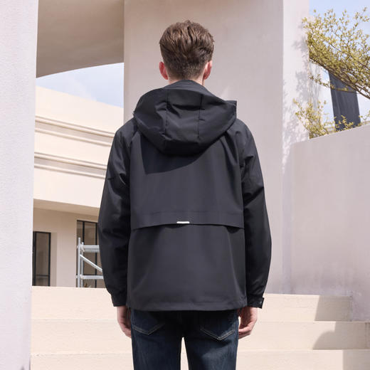 半身缘男装 冬季户外时尚轻量便携帽子可收叠棉衣254212U05410142 商品图4