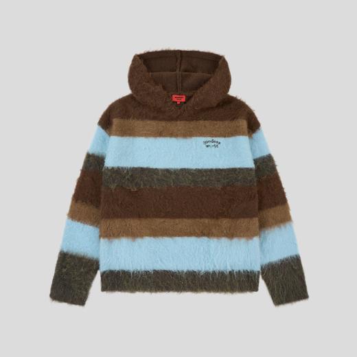 GOODBAI GOODEES 条纹彩色连帽毛衣 商品图3