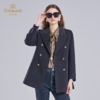 【绵羊毛】乔万尼大衣女新款秋冬毛呢外套收腰英伦风小个子高级感EF4A227 商品缩略图1