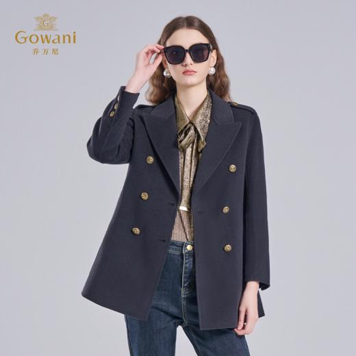 【绵羊毛】乔万尼大衣女新款秋冬毛呢外套收腰英伦风小个子高级感EF4A227 商品图1