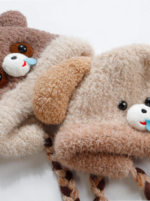 加厚可爱萌萌动物园辫子套帽-纪念日百货门店同款166745475 商品图3