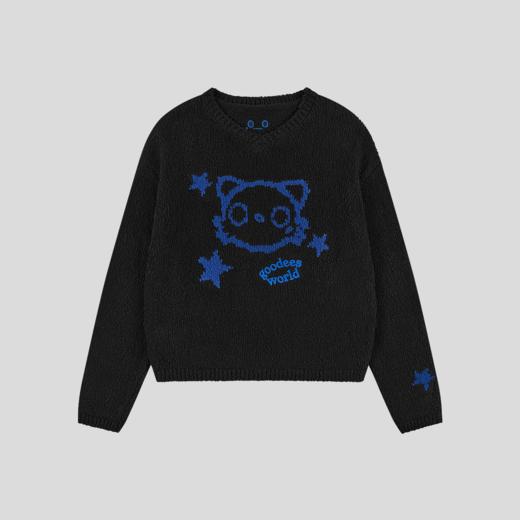 GOODBAI GOODEES 机器小猫五角星毛衣 商品图3