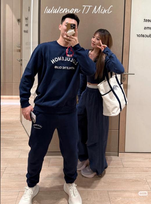 秋冬加绒加厚！ lululemon/露露乐檬 Steady State 学院风男士圆领奥立绒卫衣。 商品图1