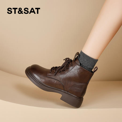 【加绒保暖】星期六经典简约时尚马丁靴SSD4118T6N 商品图7