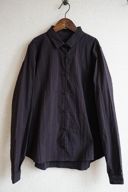 Bergfabel棕条纹修身款衬衣 商品图12