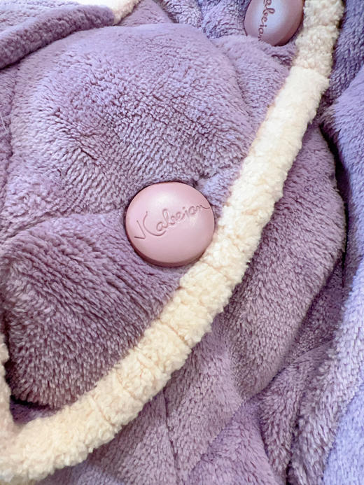 松植屋女款抗静电三层夹棉加厚棉袄套装女士睡衣家居服冬季棉服 商品图4