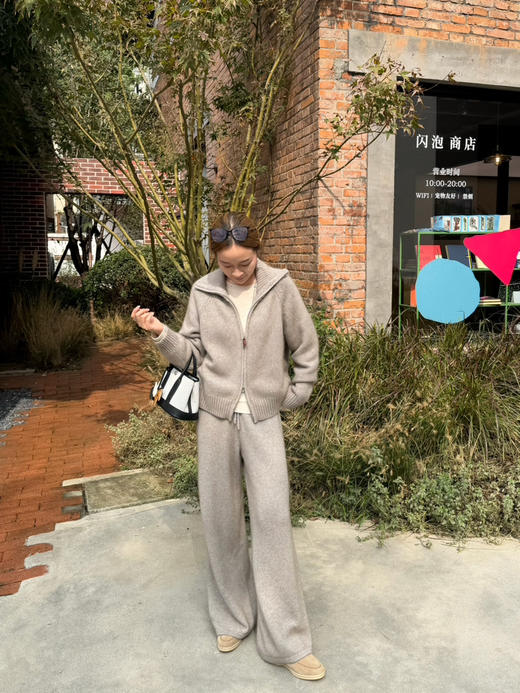 2511215   羊绒 针织裤子 气质休闲裤 商品图9