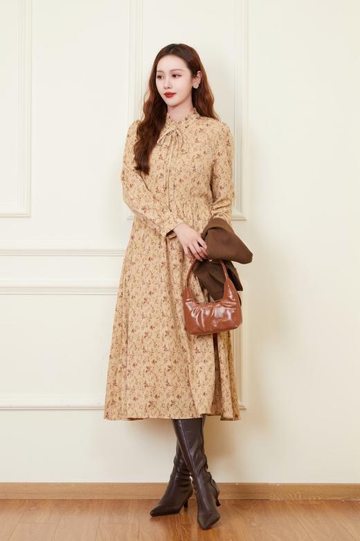 L.Fleuri 度假风气质温柔碎花长裙马甲套装 21464 商品图2