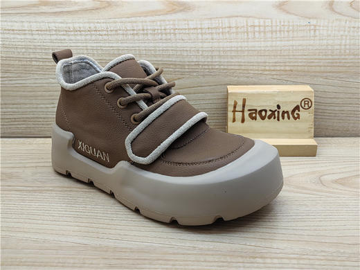 2024豪行冬款专柜正品时尚休闲舒适轻便低跟高帮女单靴24491596 商品图1