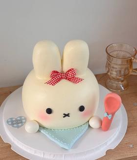 干饭宝宝米菲兔miffy nijntje可爱卡通蛋糕-低糖处理无添加