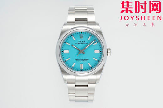 劳力士EWE蚝式恒动型36mm系列 蒂芙尼蓝 3230机 板带 男士腕表 小手腕福音 商品图0