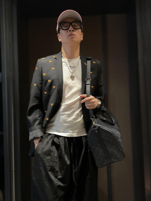 驴家keepall 45 经典老花满印涂层帆布拼牛皮革饰边手提单肩包（带163芯片） 商品图2