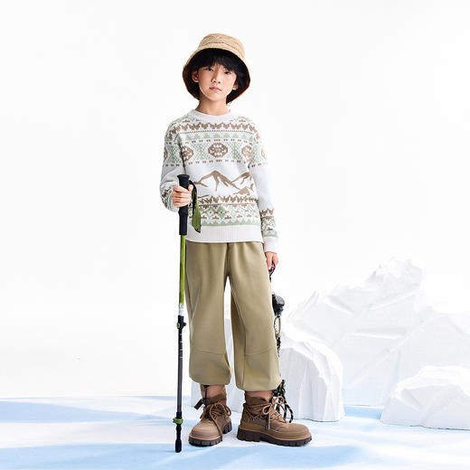 【实体店同款】男童圆领针织衫冬季新款安奈儿童装AB544041 商品图3