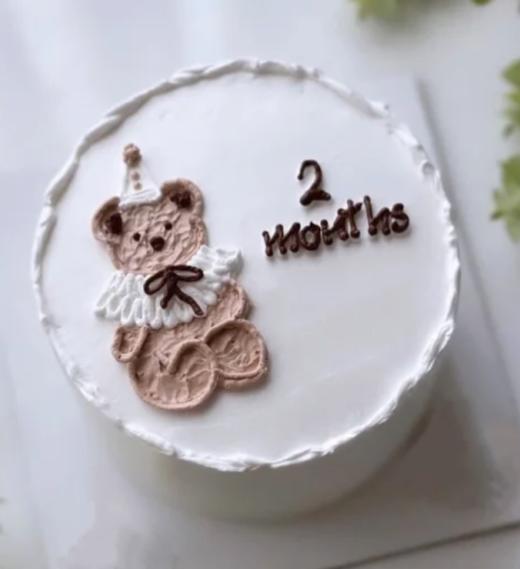多款式~婴儿满月百天周岁手绘蛋糕-低糖处理无添加 商品图4