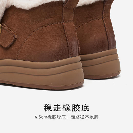 星期六软萌保暖扣带柔软雪地靴SSD411A255 商品图9