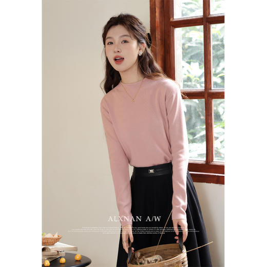 鹿向南《心动循环》内搭针织衫女新款冬季毛衣加绒打底衫长袖上衣 商品图2