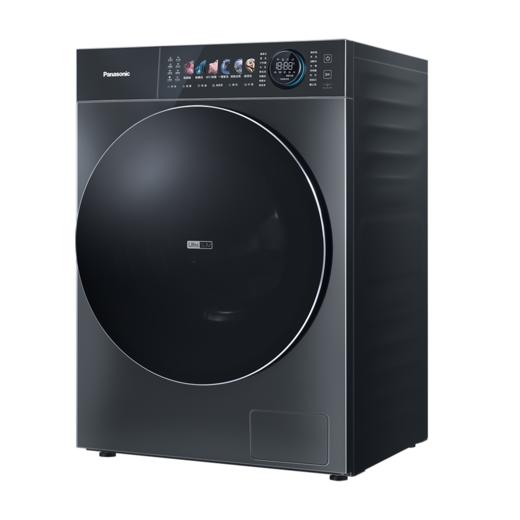 松下 洗衣机 XQG100-S26J 10KG 滚筒 变频 一级能效 嵌入式 545MM大筒径 钛晶灰 商品图3