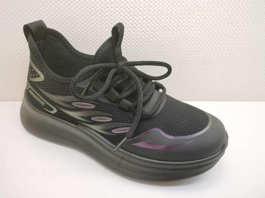 2024春季新款豪行舒适女鞋24103583时尚系带网面厚底学生单鞋 商品图0