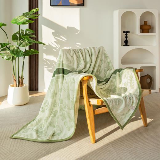 红蜻蜓云丝绒盖毯-青澜暖韵 商品图2