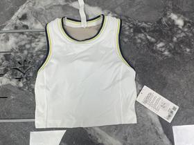 瑕疵Lululemon Varsity 女士B/C中度支撑速干紧身短款网球运动背心
