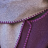 【林栖设计小店】（现货紧俏）绵羊毛双面呢配围巾渐变紫色粉色保暖2025秋冬新款宽松外套女T1954262 商品缩略图8