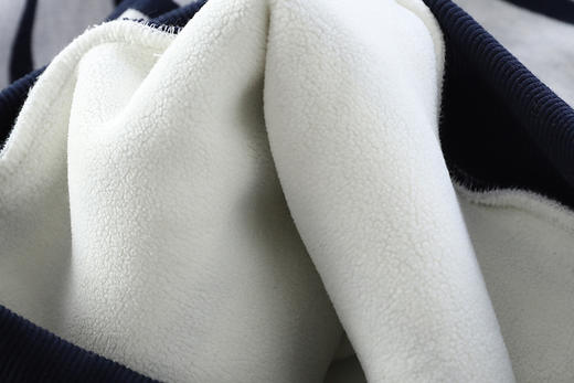 110-170条纹一体奥利绒半拉链卫衣 商品图4