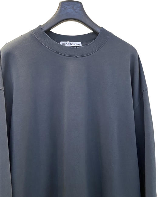 中性款破损刺绣长袖T恤hu001 商品图2