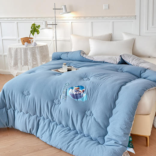 优选丨【赠4斤被子 再加赠四件套(花色随机)】西域楼兰有氧空气棉云朵被 200*230 6斤/8斤 商品图8