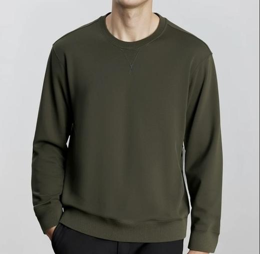 【罗蒙男士绵羊毛奥利绒圆领卫衣PY41】纯色简约派  轻暖舒适 蓬松手感 商品图2