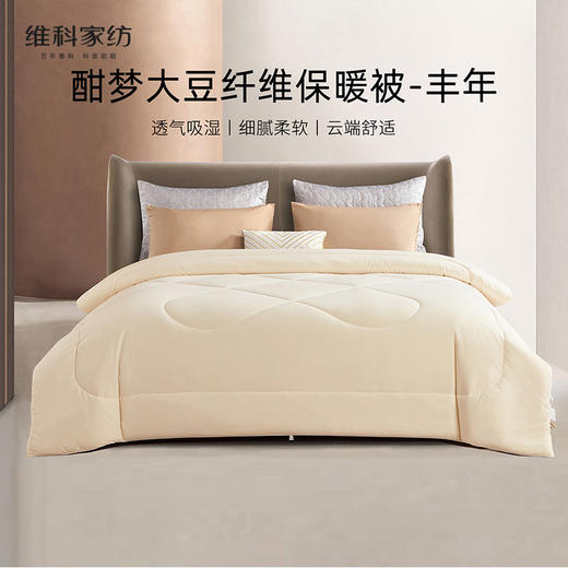 【维科家纺】  酣梦大豆纤维保暖冬被-丰年 商品图0
