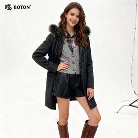 【第2件半价！尾货清仓不退换】波顿女士甩胆羽绒LJ628