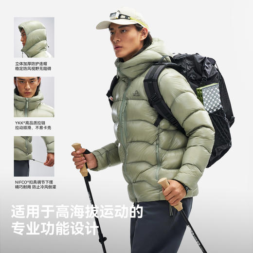 伯希和户外900蓬羽绒服男新款冬季PERTEX轻量鹅绒防风保暖外套男 商品图4