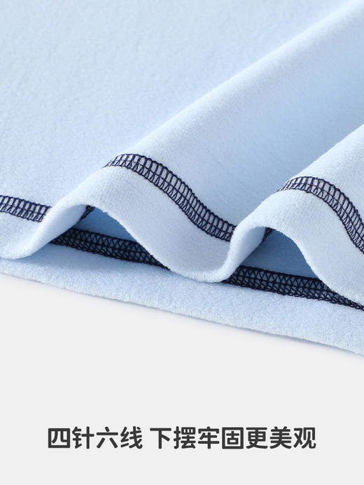 【双面磨毛】【80-130】俞兆林男女童冬款撞色打底衫长袖T恤 商品图7