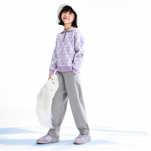 【实体店同款】女童翻领针织衫冬季新款安奈儿童装AG544063 商品图5