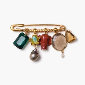 北京仓｜Chan Luu-Elephant-大象 胸针［美国设计师］