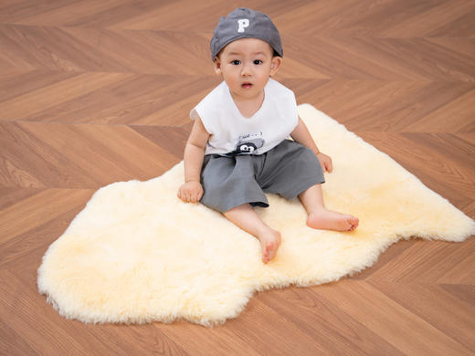 ³【澳洲羔羊皮张】一只羊只能做一张 毛茸茸的撸猫感 可做沙发垫/飘窗垫/车内饰品 XN03-CRMM-BA 商品图8