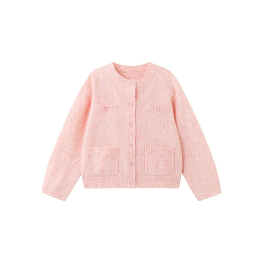 英氏儿童针织外套春秋长袖女童甜美开衫外套休闲外搭中大童毛衣 商品图5